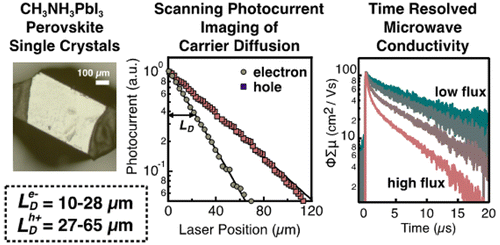 Limits of Carrier Diffusion in n-Type and p-Type CH3NH3PbI3 Perovskite Single Crystals